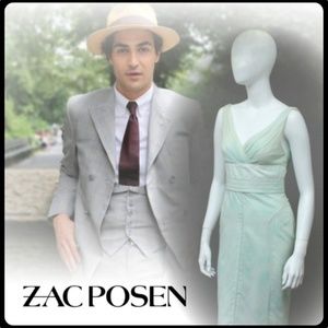 ZAZ POSEN OMBRE SEAFOAM SUPPLE SILK SUMMER DRESS